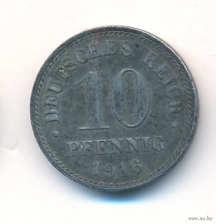 Германия 10 пфеннигов 1916 год _состояние VF