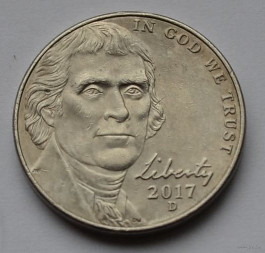 США, 5 центов 2017 г. D