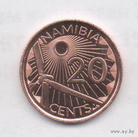 20 центов 2025 Намибия