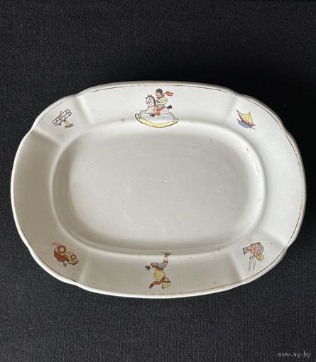 Тарелка.Агитация. Дети. 1929-1940 гг.